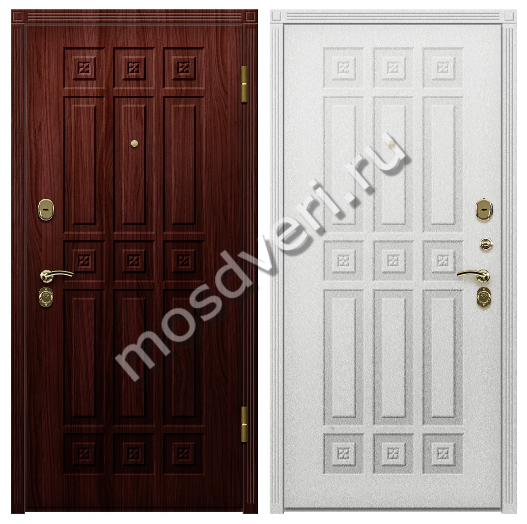 Входная дверь с одной створкой белая из МДФ в квартиру с утеплением - купить от производителя Мосдвери Входная дверь с одной створкой белая из МДФ в квартиру с утеплением